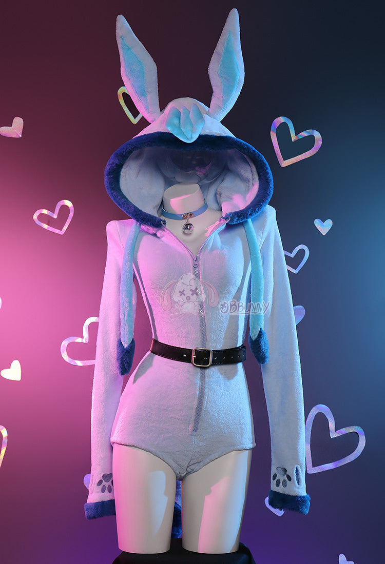 Blue plush cosplay female cute cartoon