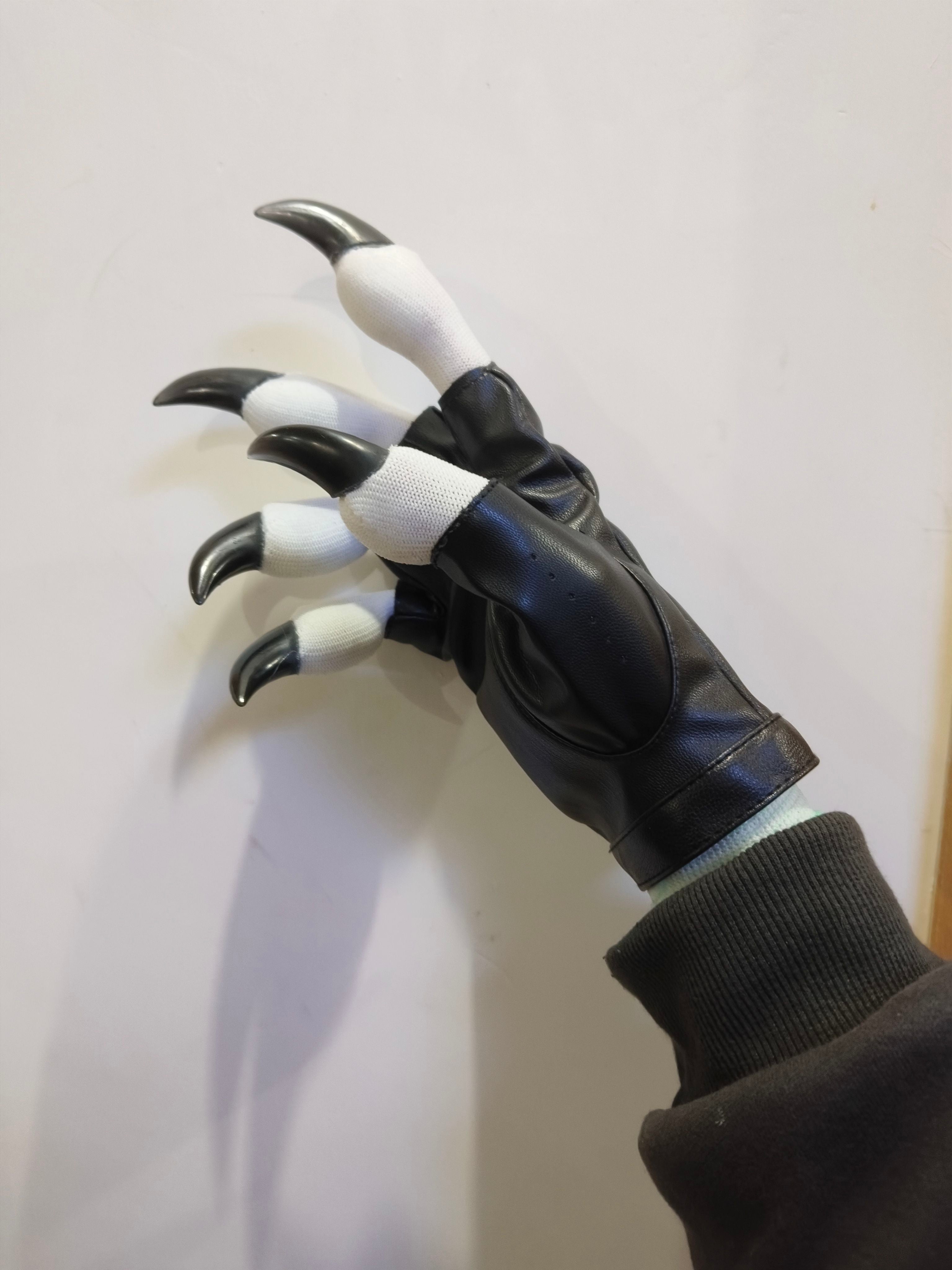 Furry kig beast claws handsome motorcycle gloves