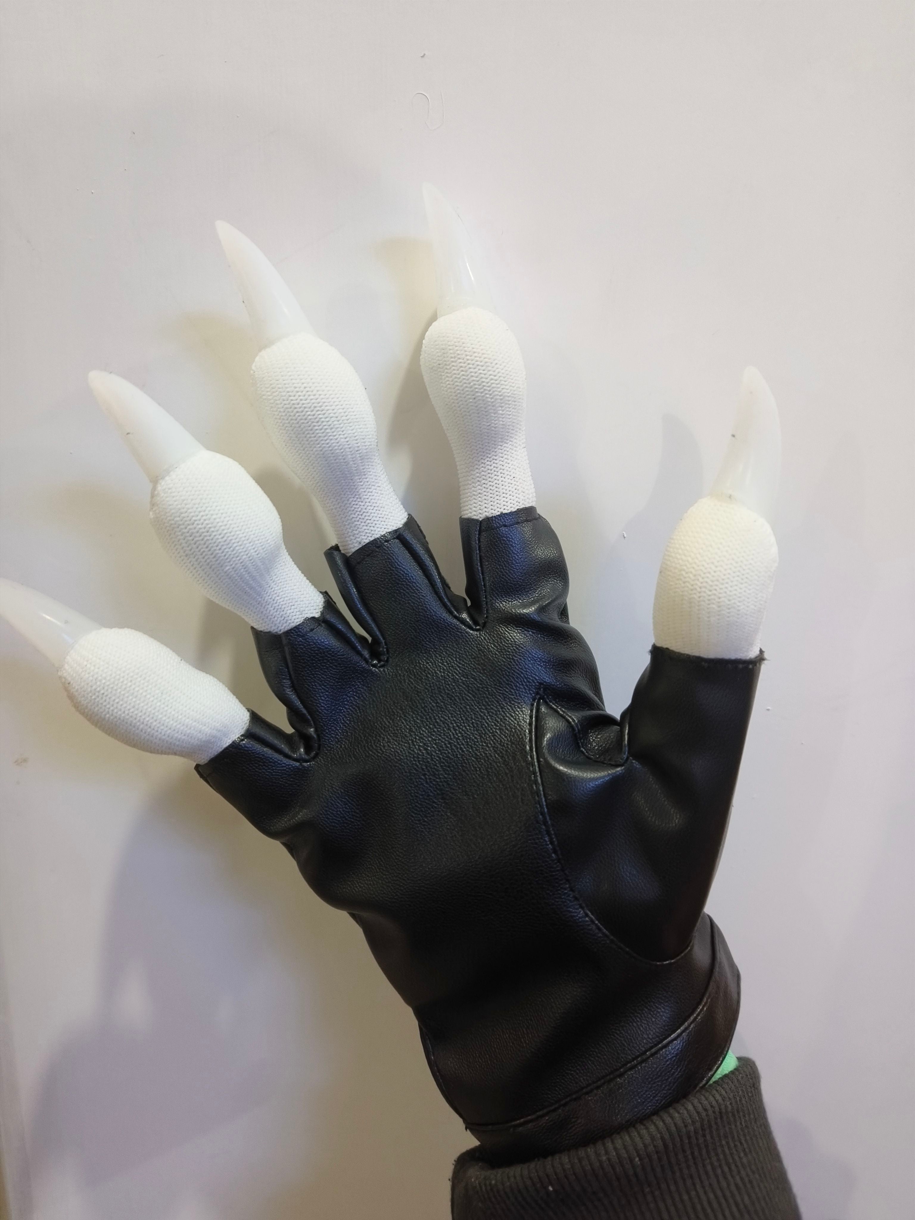 Furry kig beast claws handsome motorcycle gloves