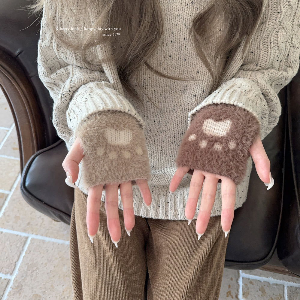 Faux mink, cat paw, furry