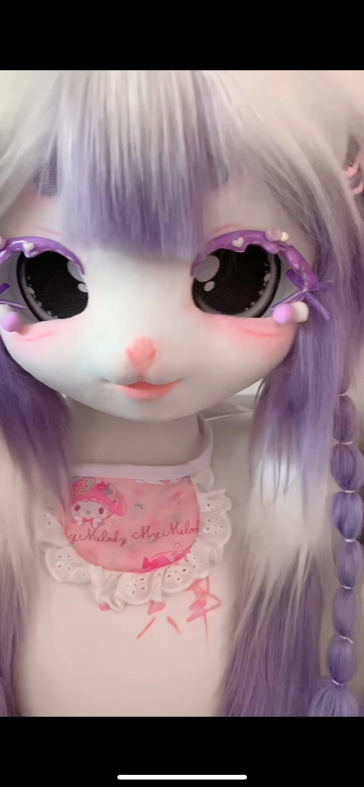 Purple Kitten Kig Head Fursuit