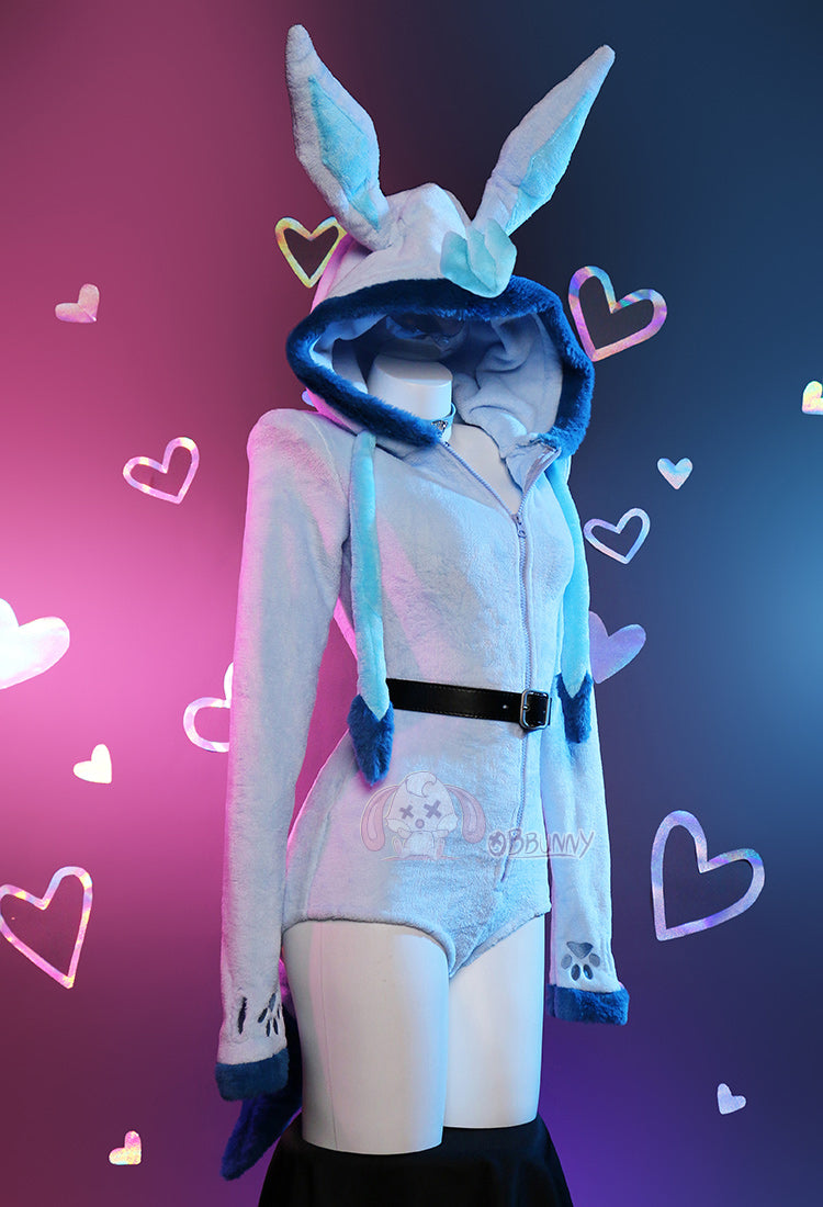 Blue plush cosplay female cute cartoon