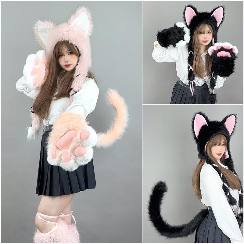 Cosplay props plush paw cat furry suit