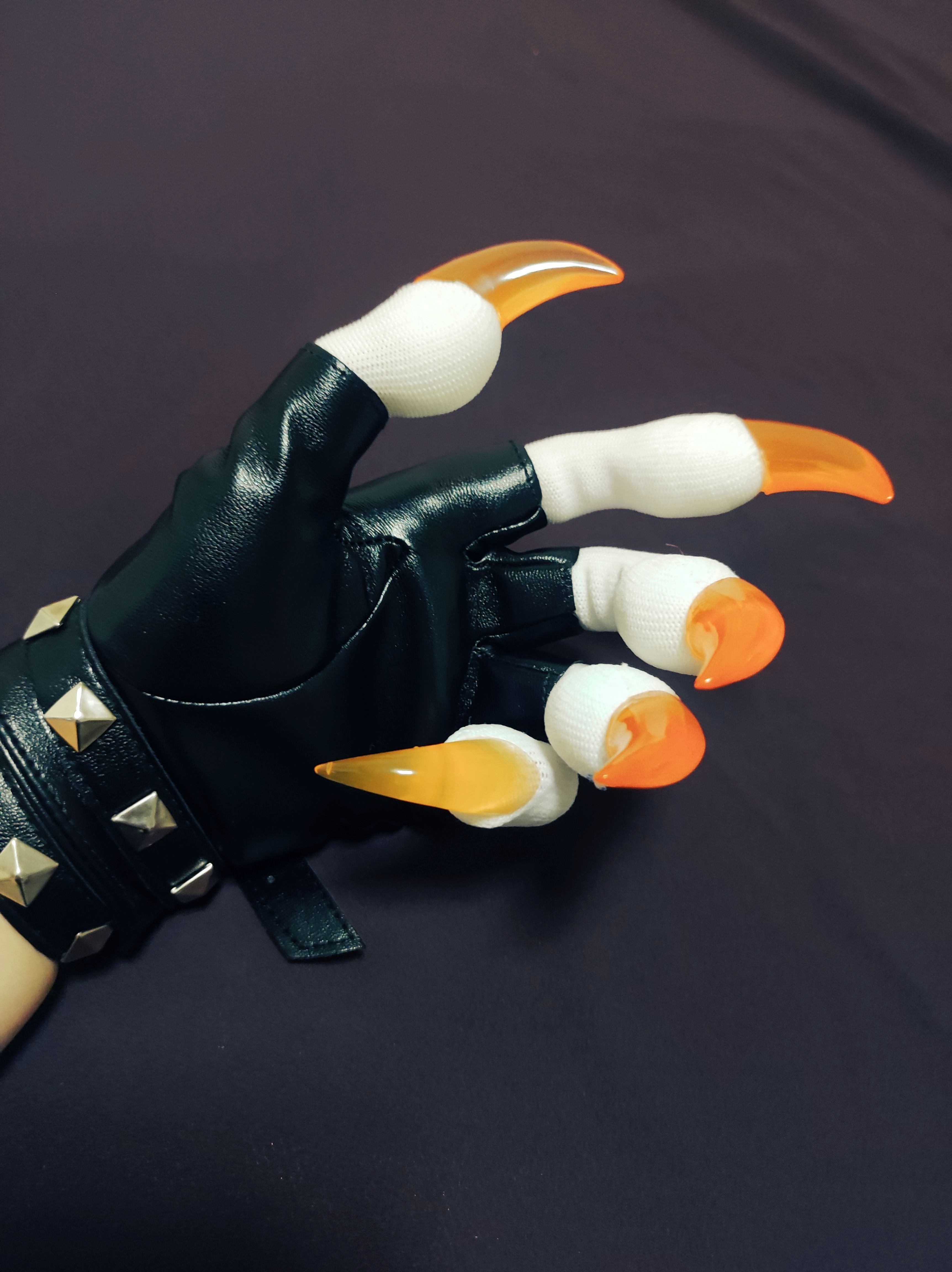 Kig series animal claw close-fitting claw furry gloves finished product