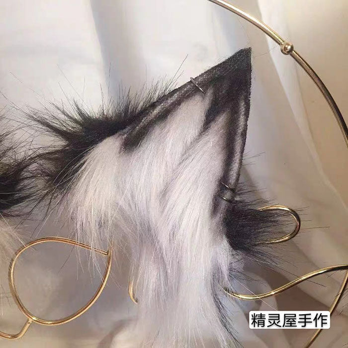 Plush wolf ears KC custom furry animal ears