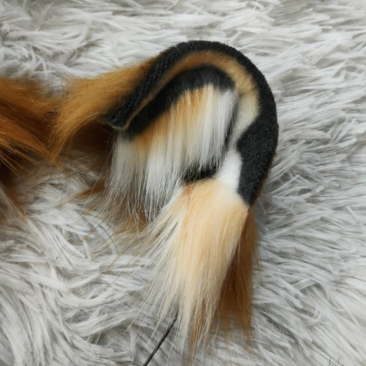 Handmade cos simulation animal ears and tail