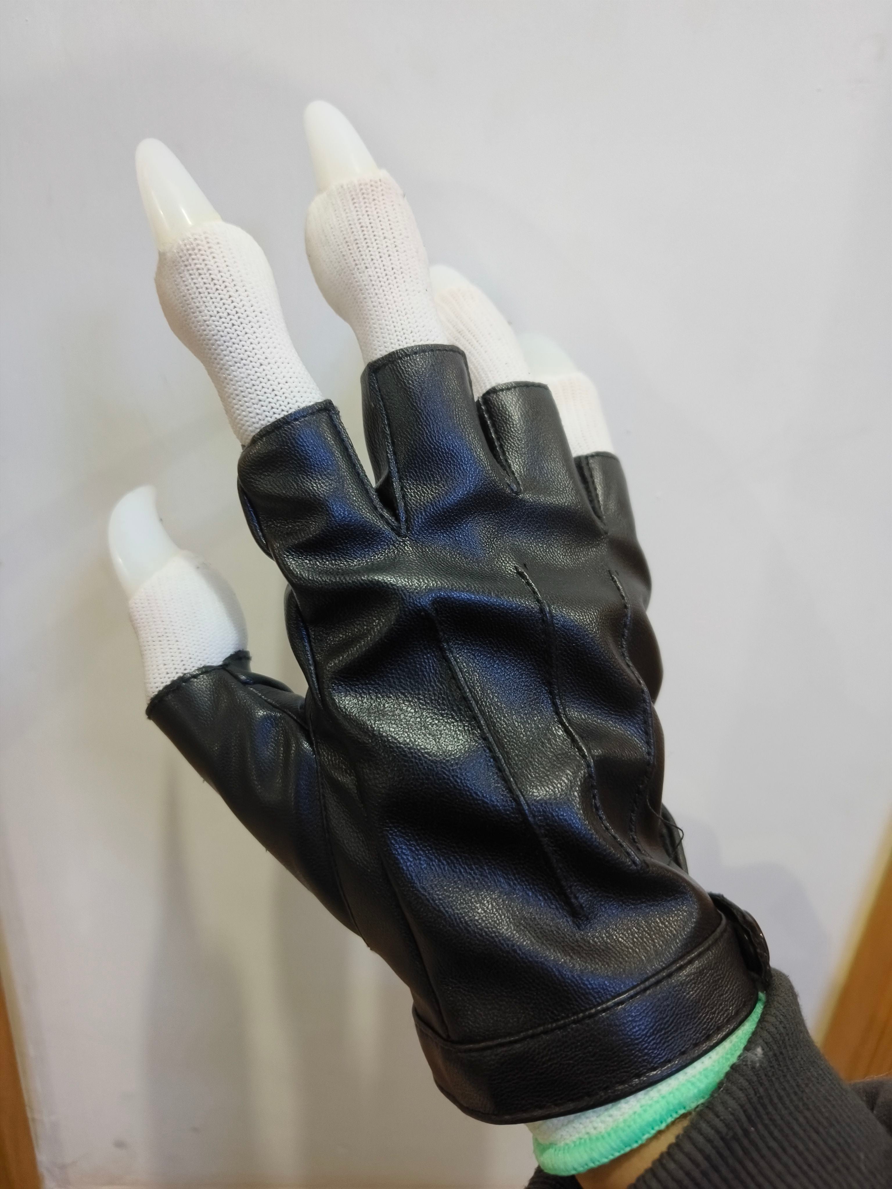 Furry kig beast claws handsome motorcycle gloves