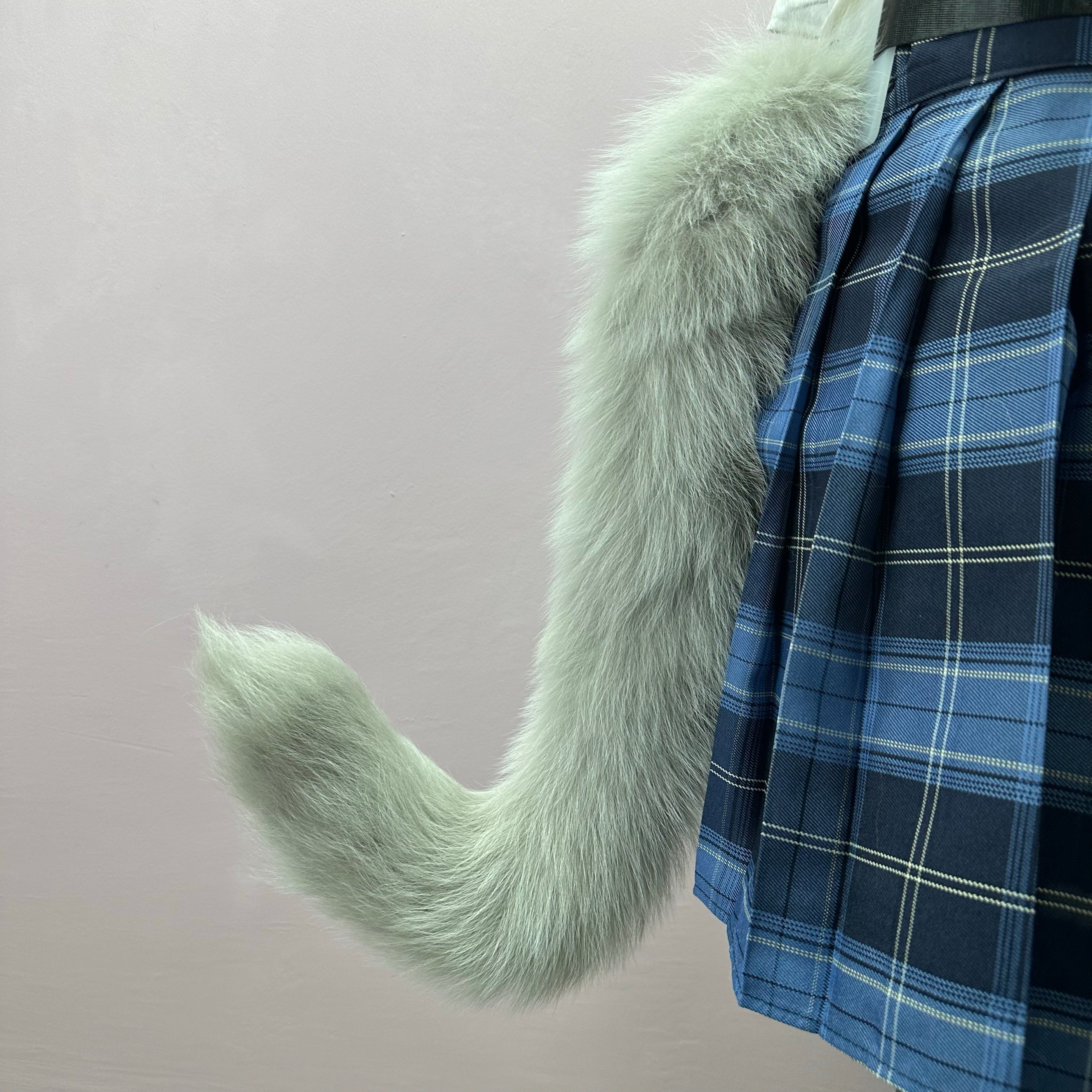 Orange cat tail two-dimensional comic exhibition cos cat tail