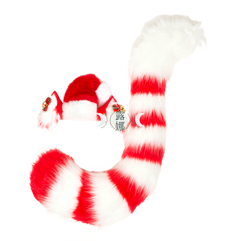 Animal ears tail claws Christmas rabbit elk rainbow cat