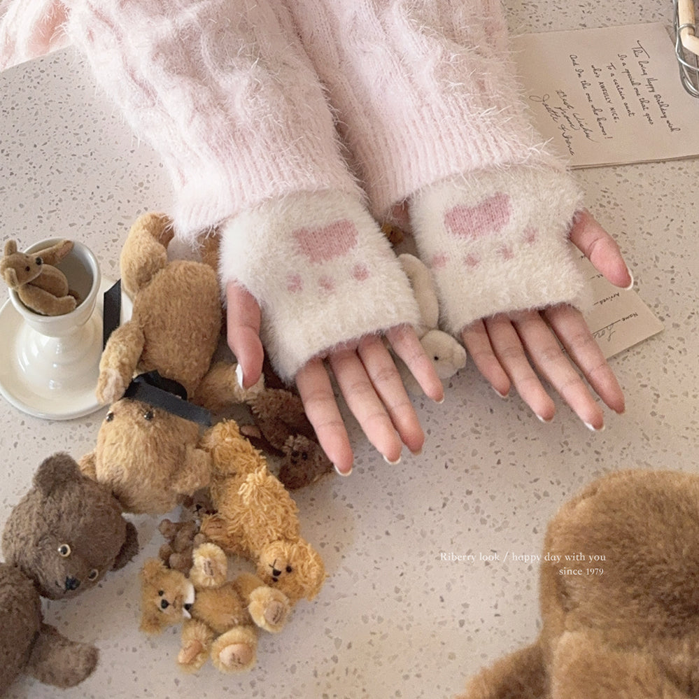 Faux mink, cat paw, furry