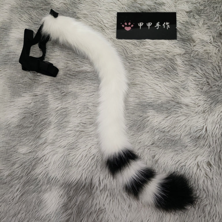 Handmade simulation cosplay tabby cat cos