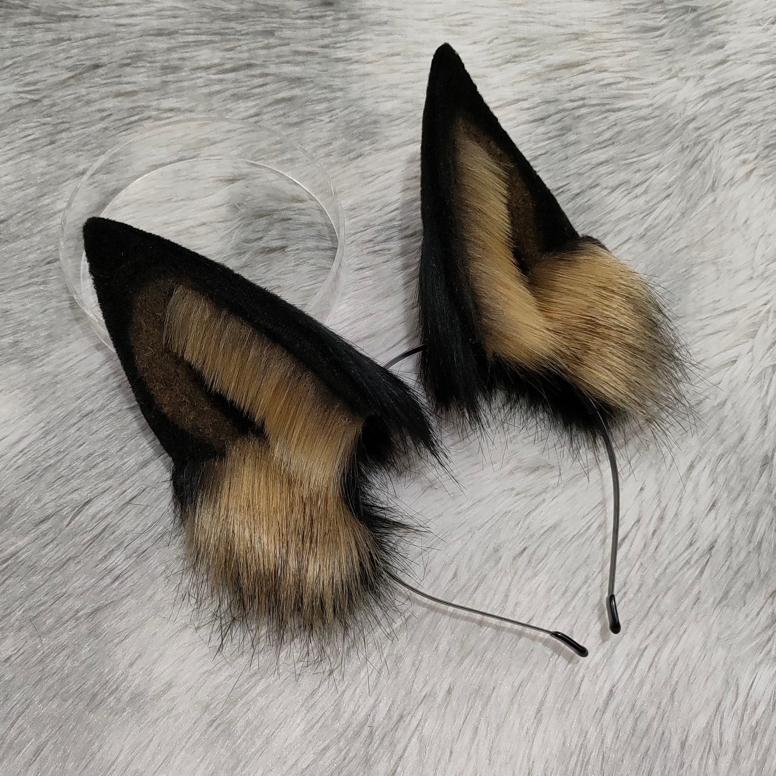 Wolf ears and wolf tail cosplay headband