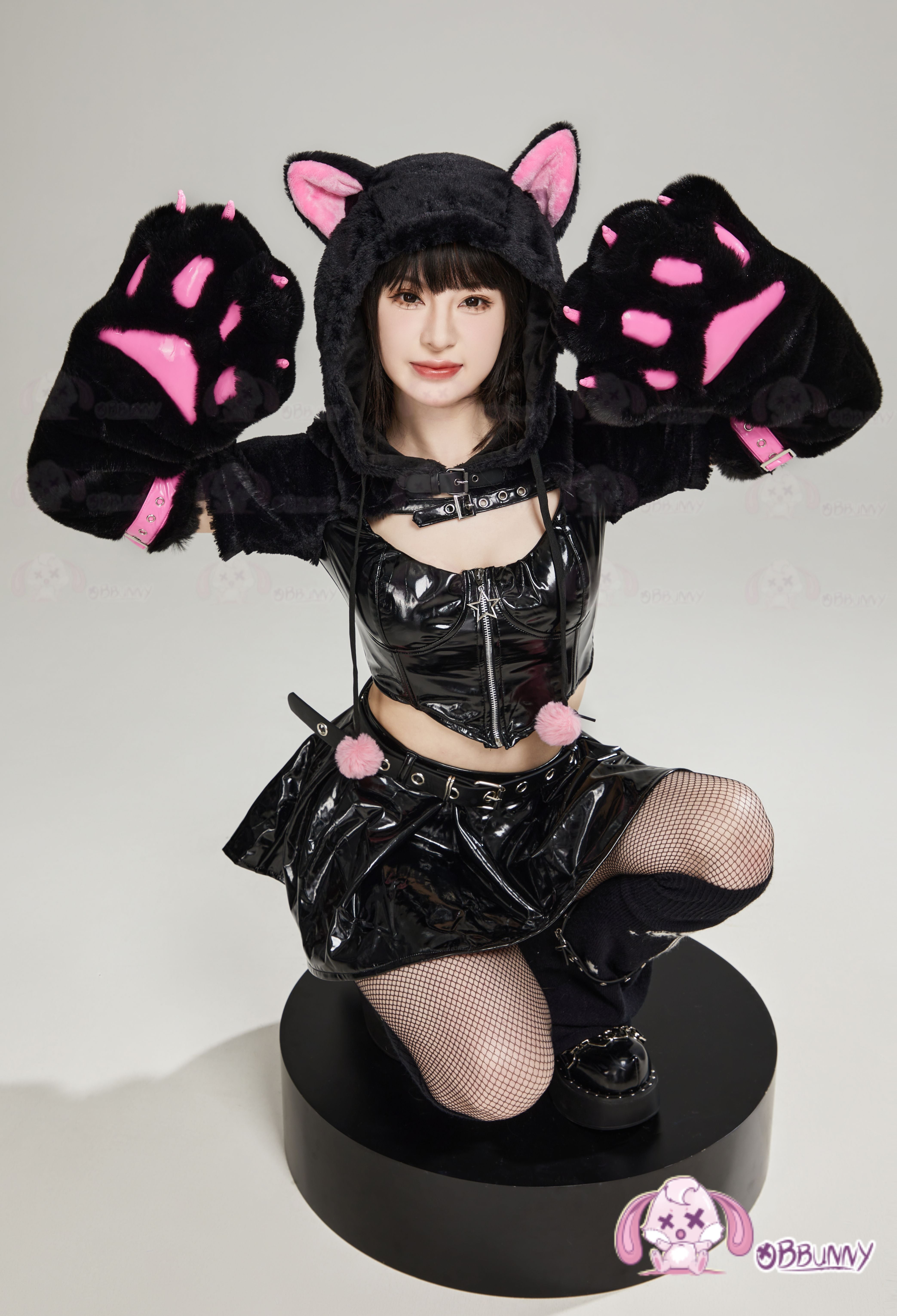 Black cat cosplay JK short skirt sailor style