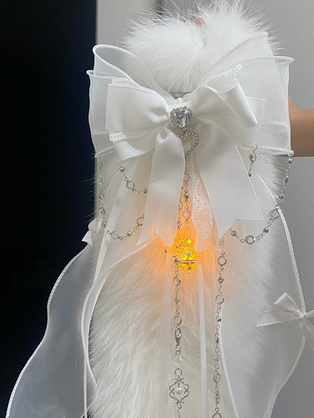 Original electric tail DIY handmade custom luminous bell