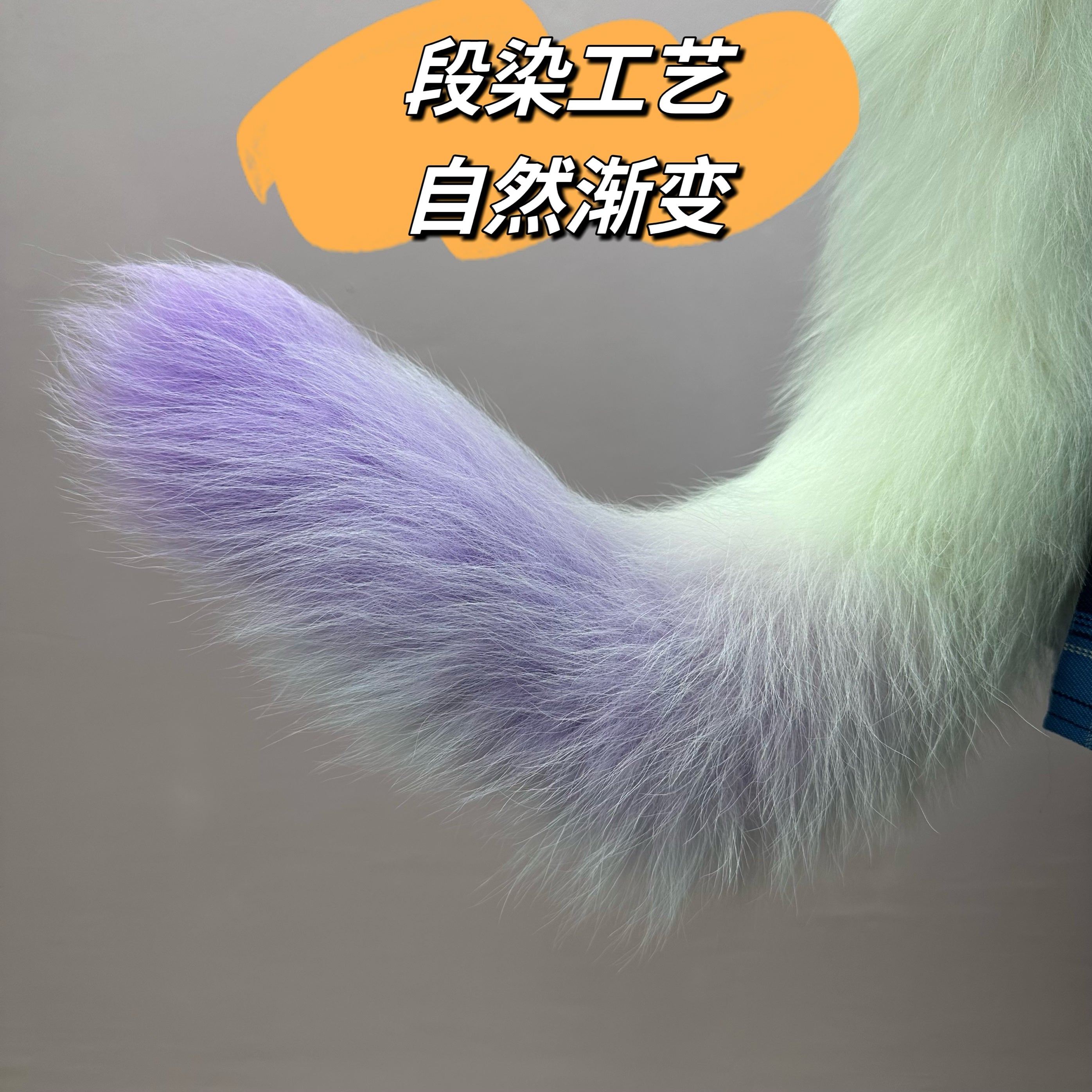 Orange cat tail two-dimensional comic exhibition cos cat tail