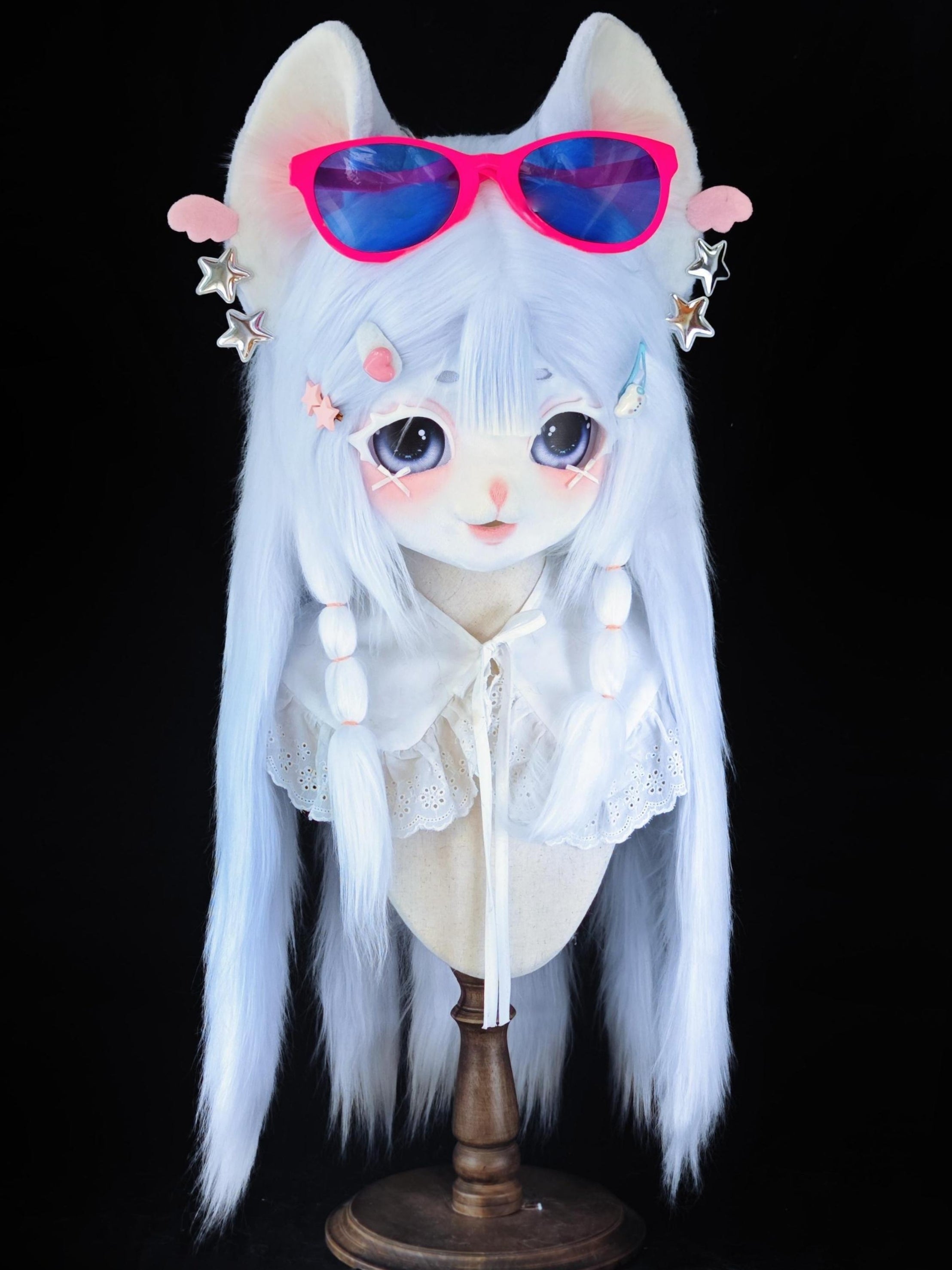 Sweet and cool loving kitten Kig Head Fursuit