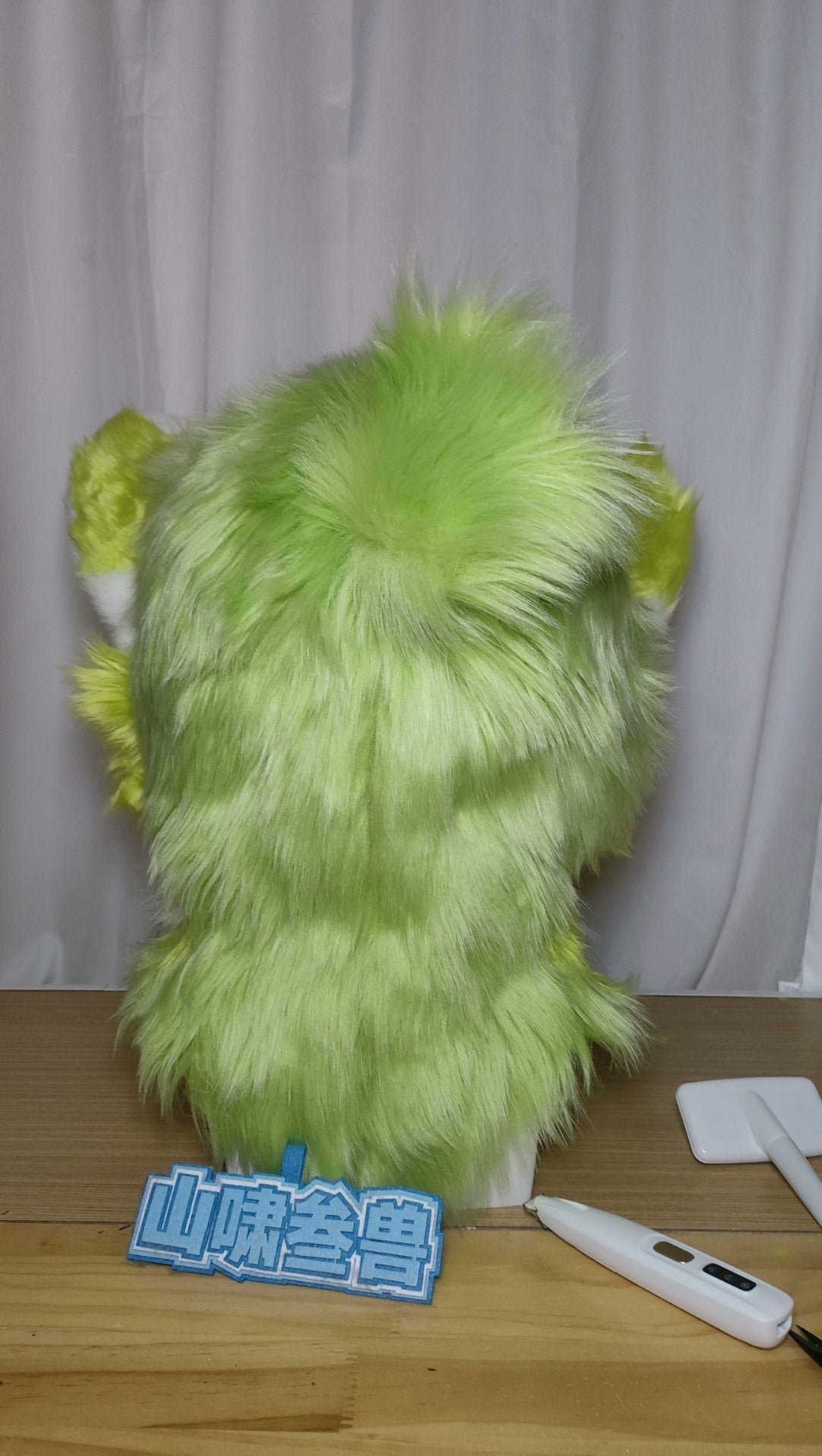 Green Wolf Kemono Head Fursuit