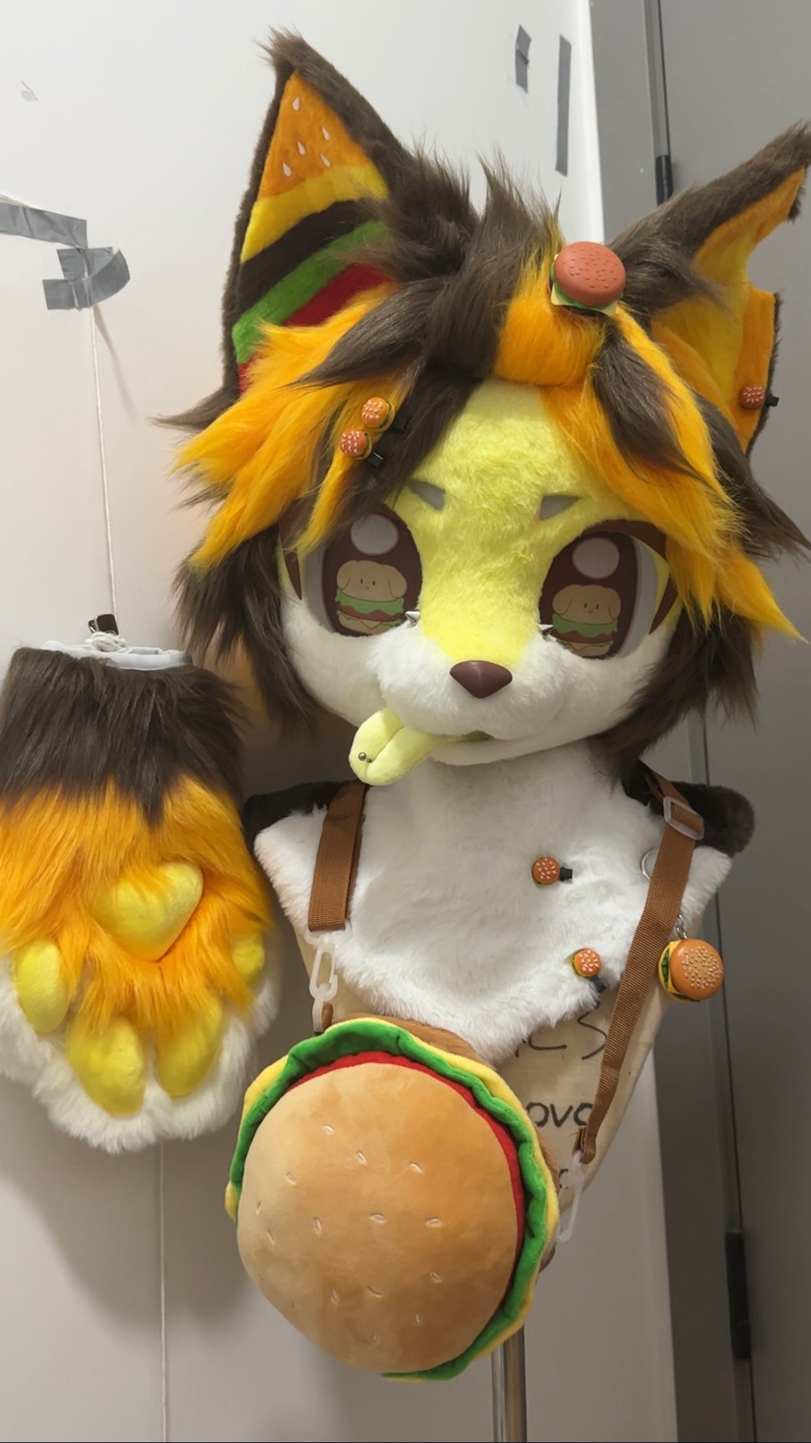 [Puppy] Corgi Hamburger Puppy Kemono Fursuits Stock（Gift Handpaws）