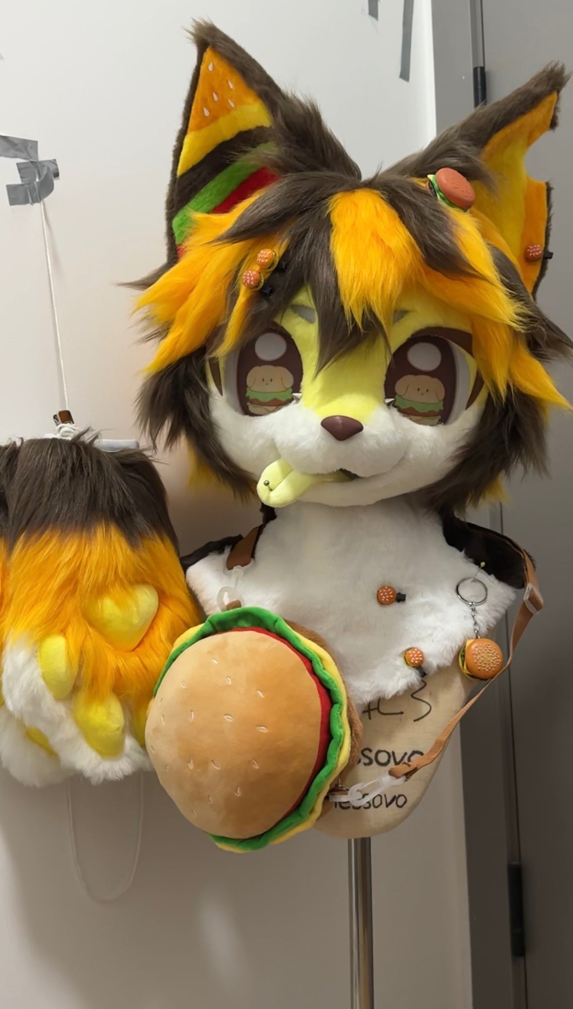 [Puppy] Corgi Hamburger Puppy Kemono Fursuits Stock（Gift Handpaws）