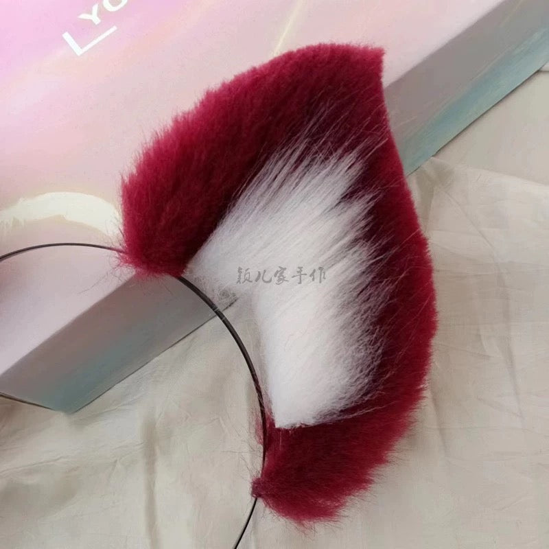Animal ears and tail Lingna Belle fox tail cosplay