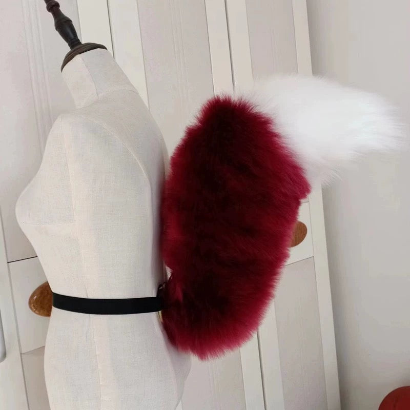Animal ears and tail Lingna Belle fox tail cosplay