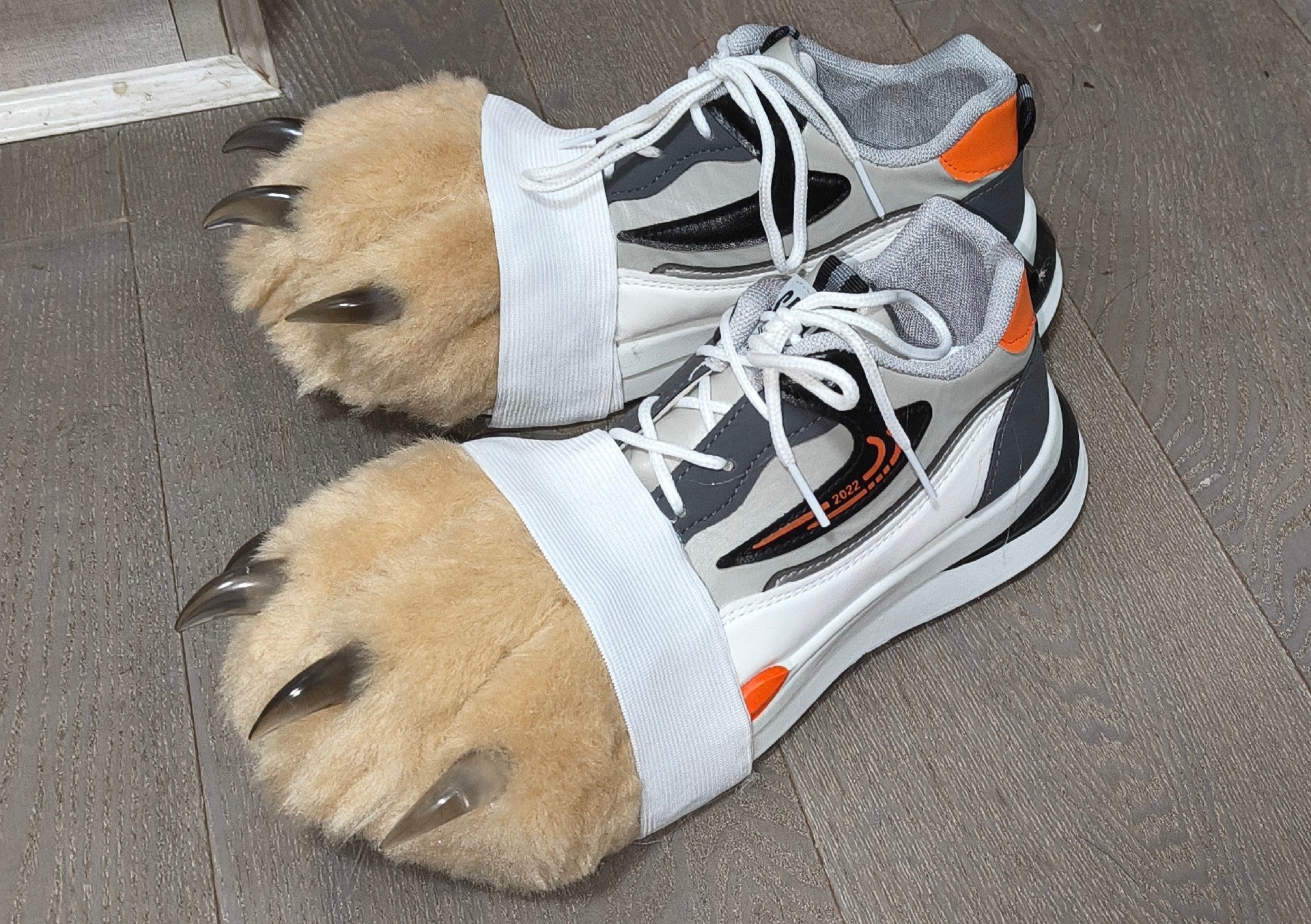 Furry Animal claw shoes outdoor