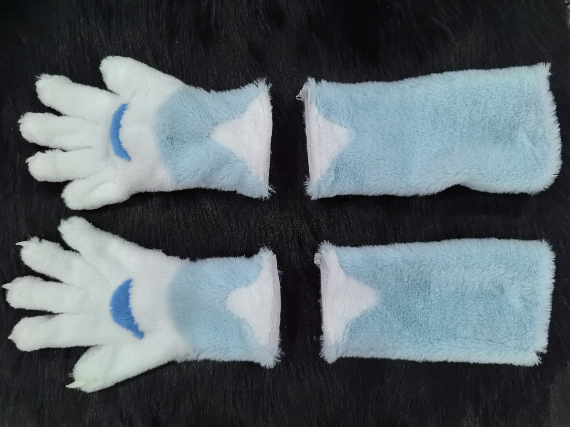 Detachable color-blocked long claws