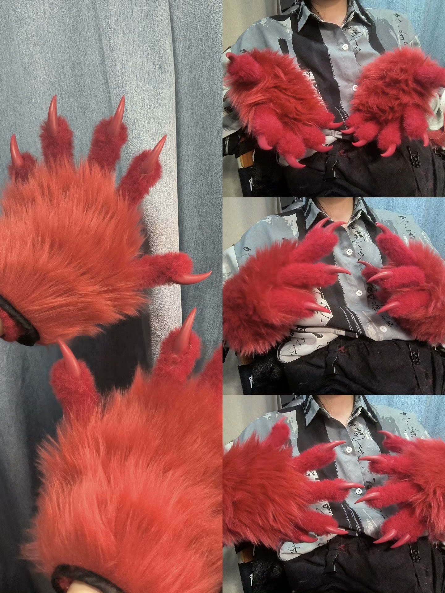 Close-fitting realistic claws