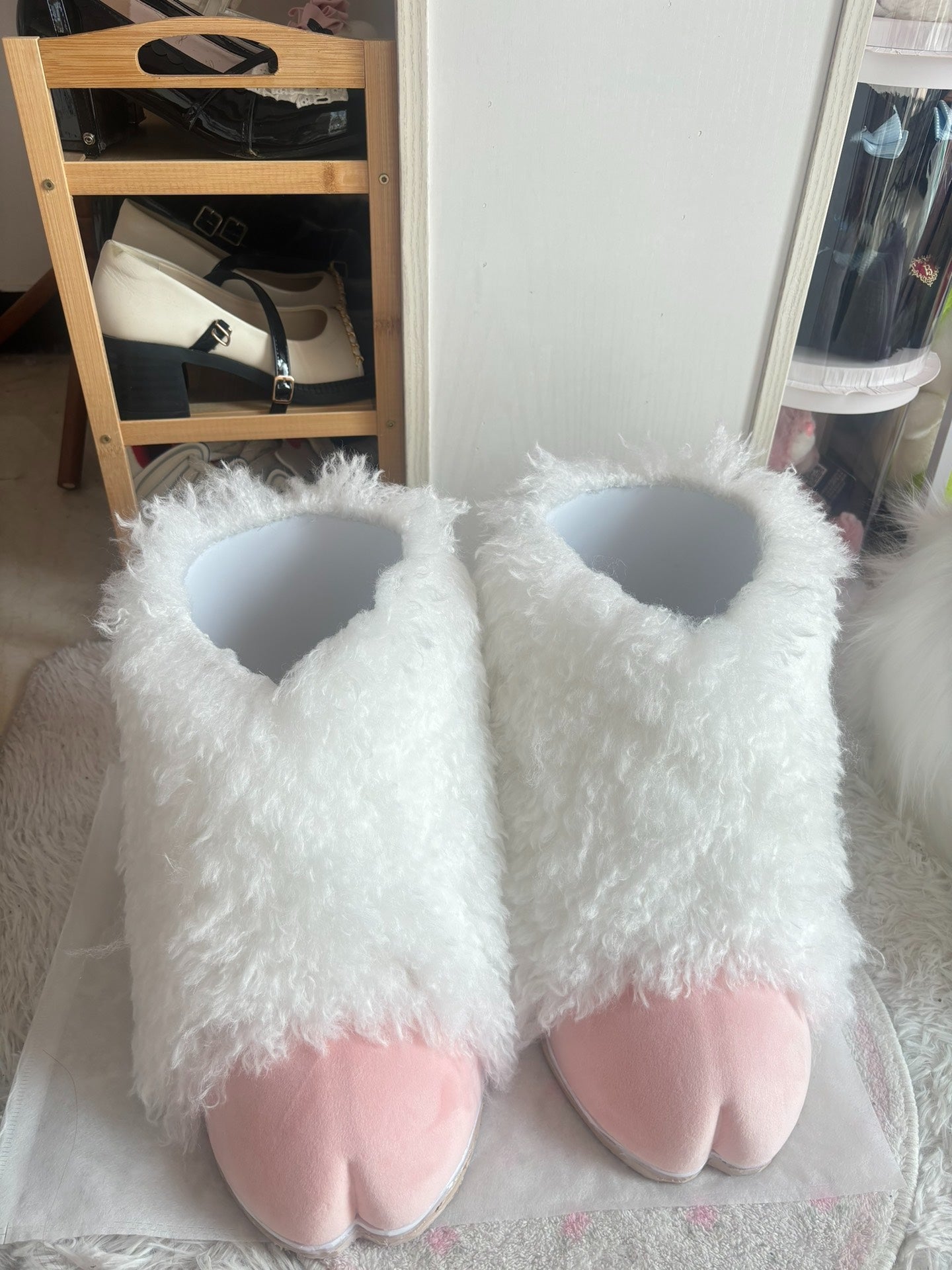 Custom long toss sheep feet kig sheep feet animal suit sheep feet