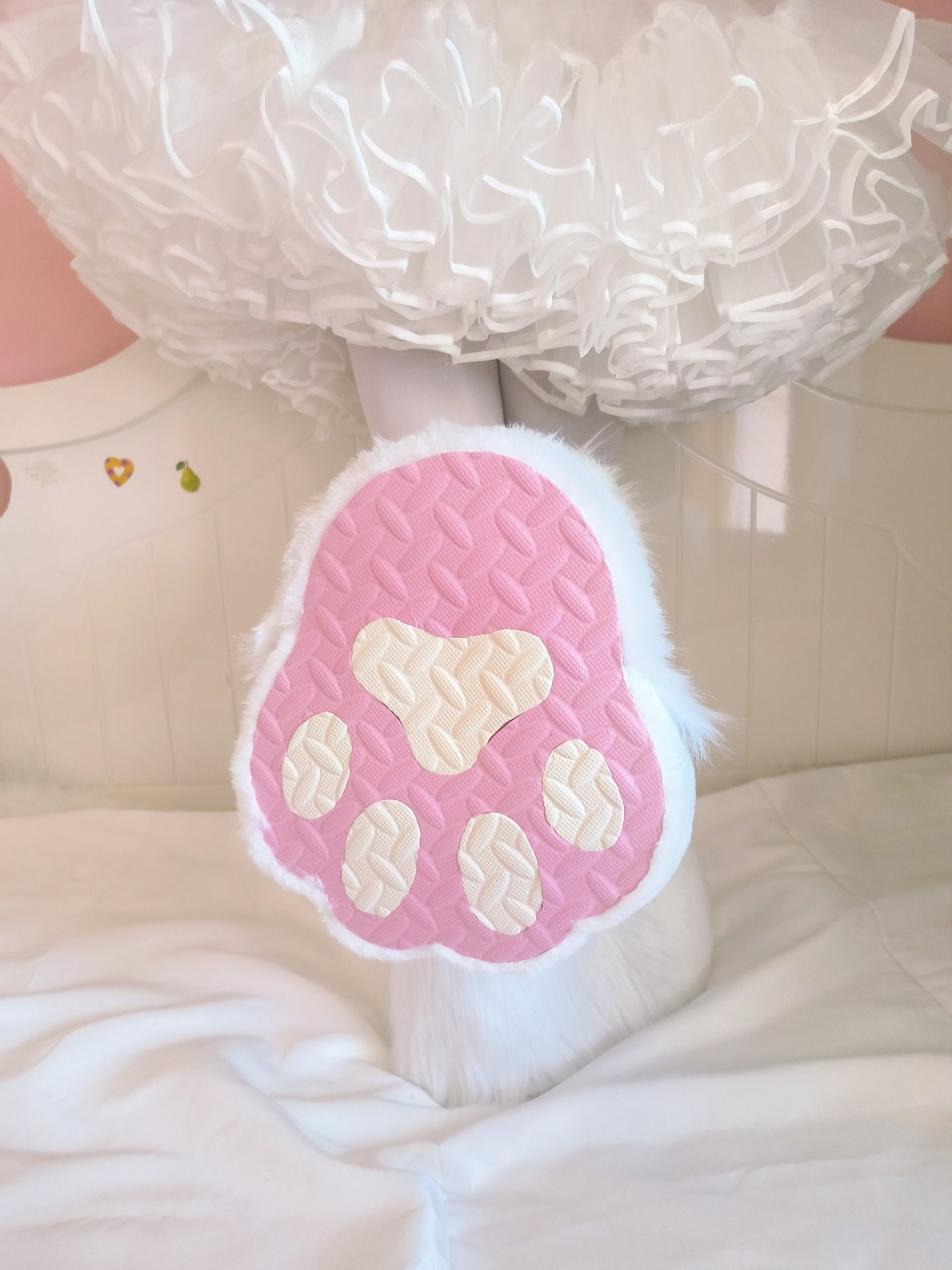 White Kitten Kig series animal suit animal feet lamb feet