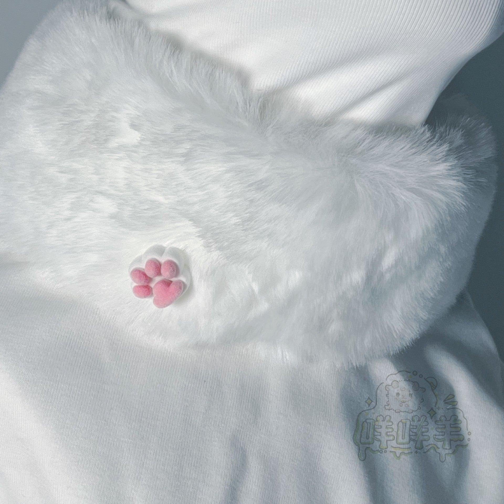 Furry neck collar fur collar small claw neck collar
