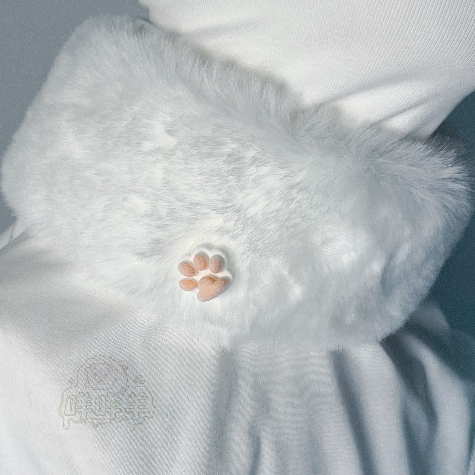 Furry neck collar fur collar small claw neck collar