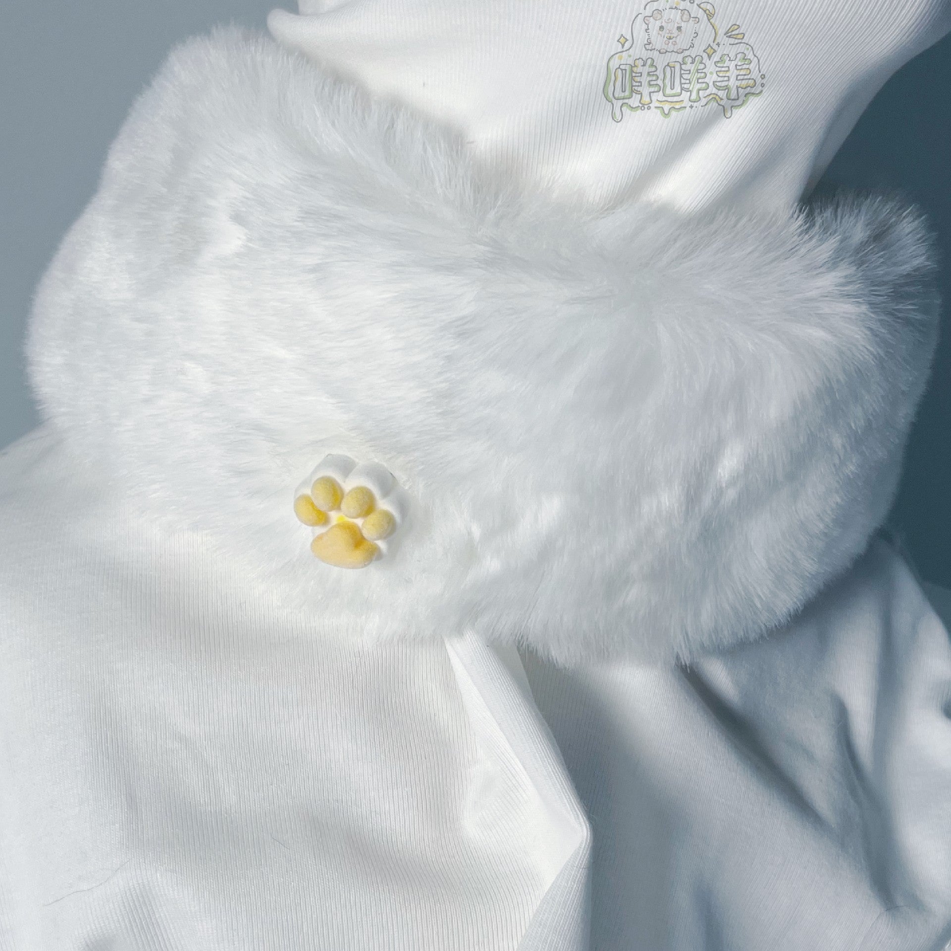 Furry neck collar fur collar small claw neck collar