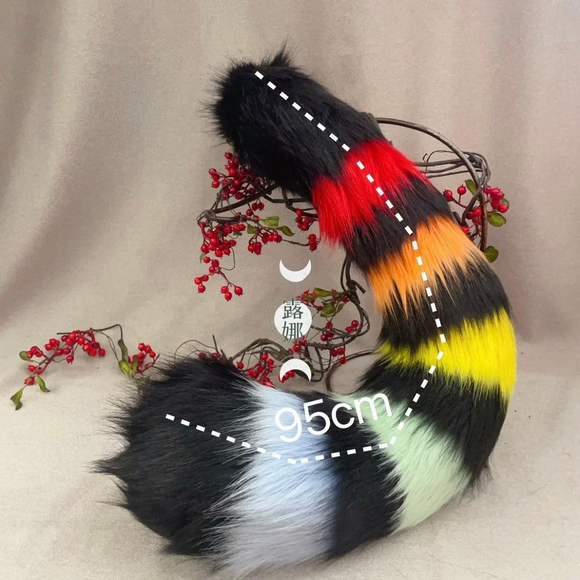 Animal ears tail claws Christmas rabbit elk rainbow cat