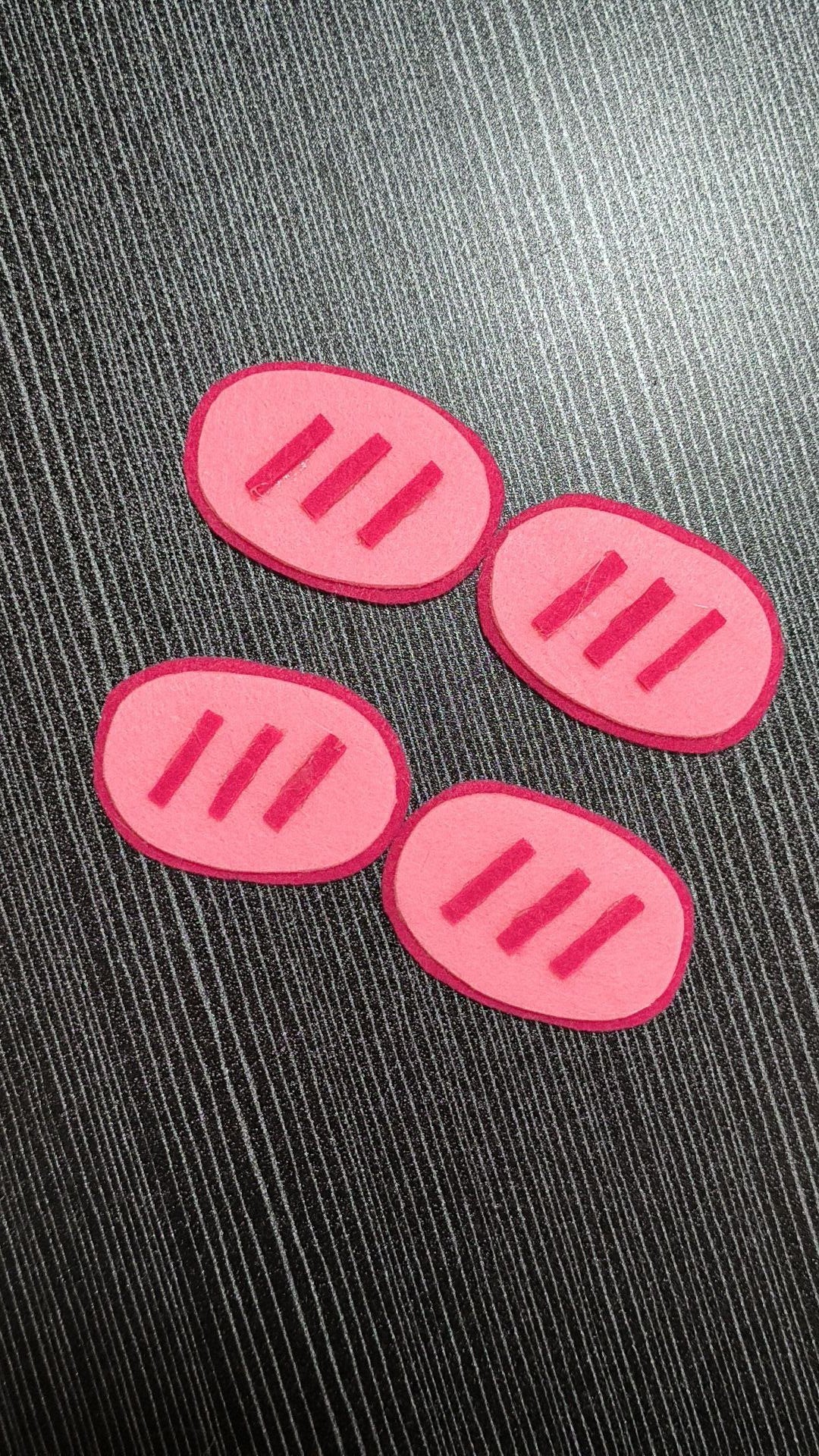 Furry Non-woven Velcro Blush