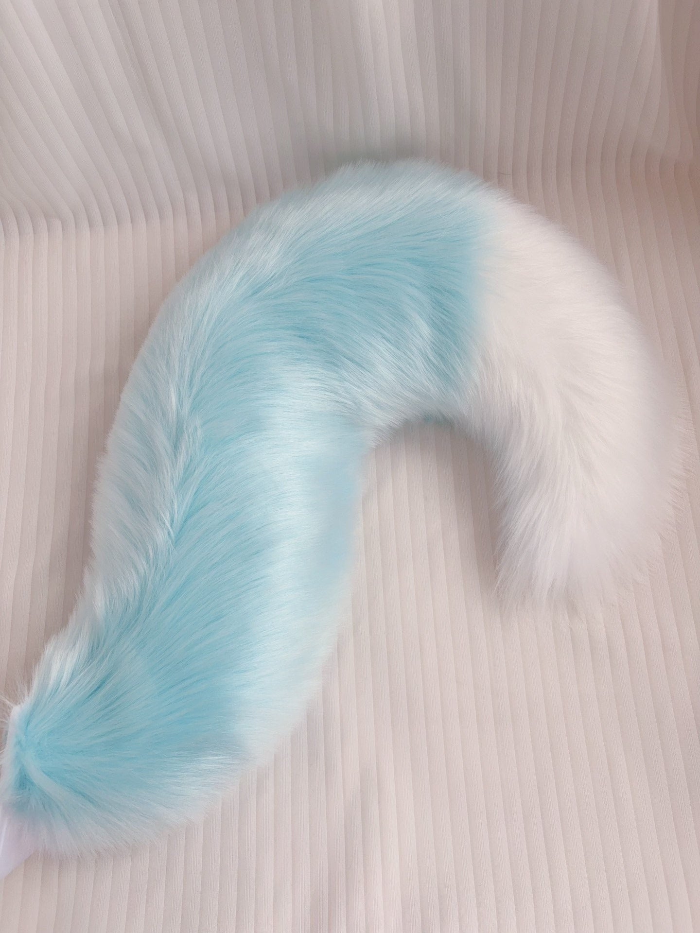 Inner bone hole blue fursuit tail