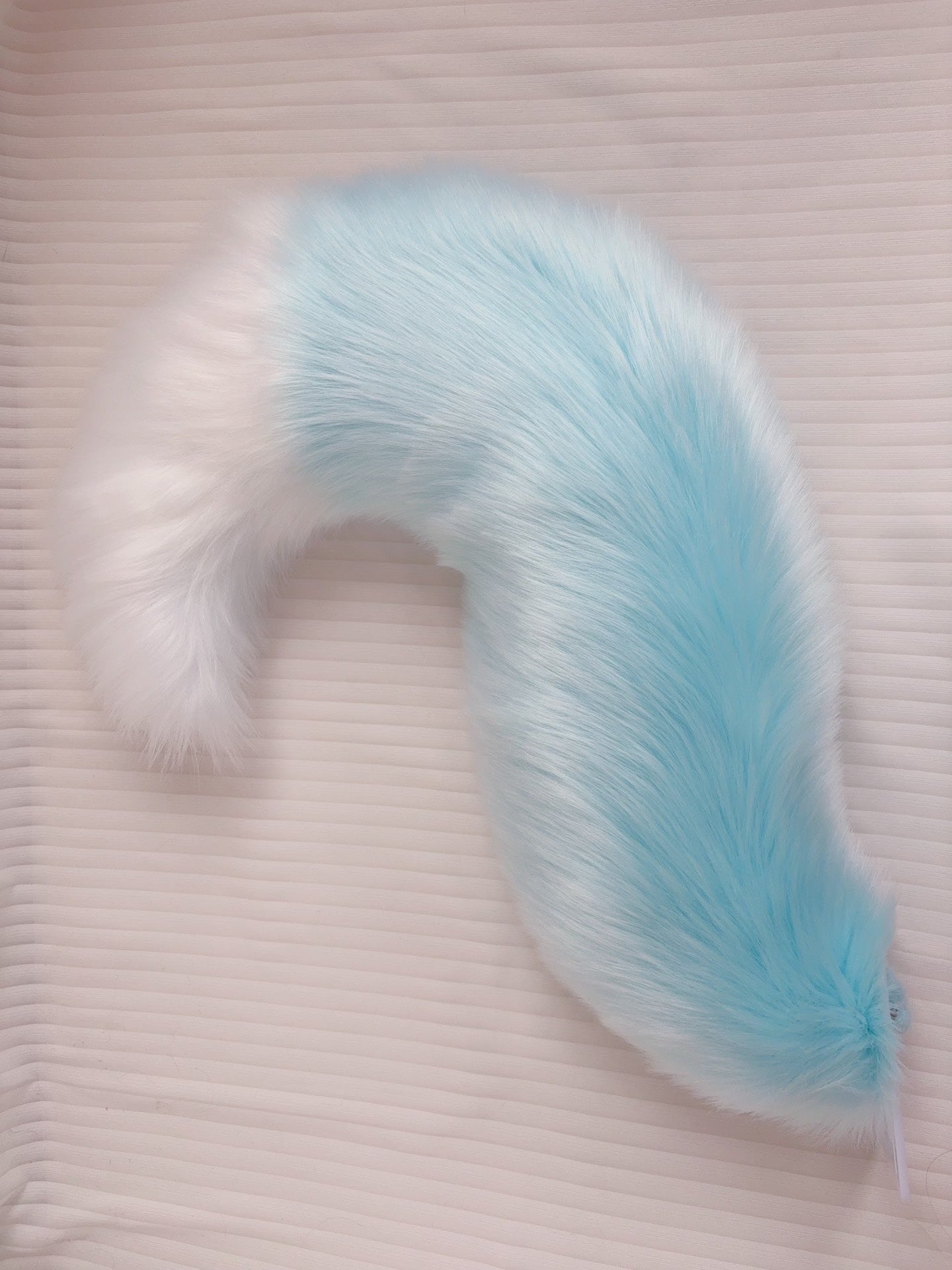 Inner bone hole blue fursuit tail