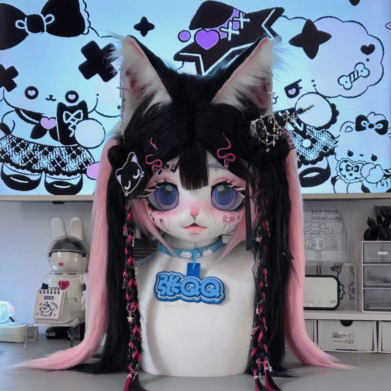 Light Yabby Style Kig Head Fursuit