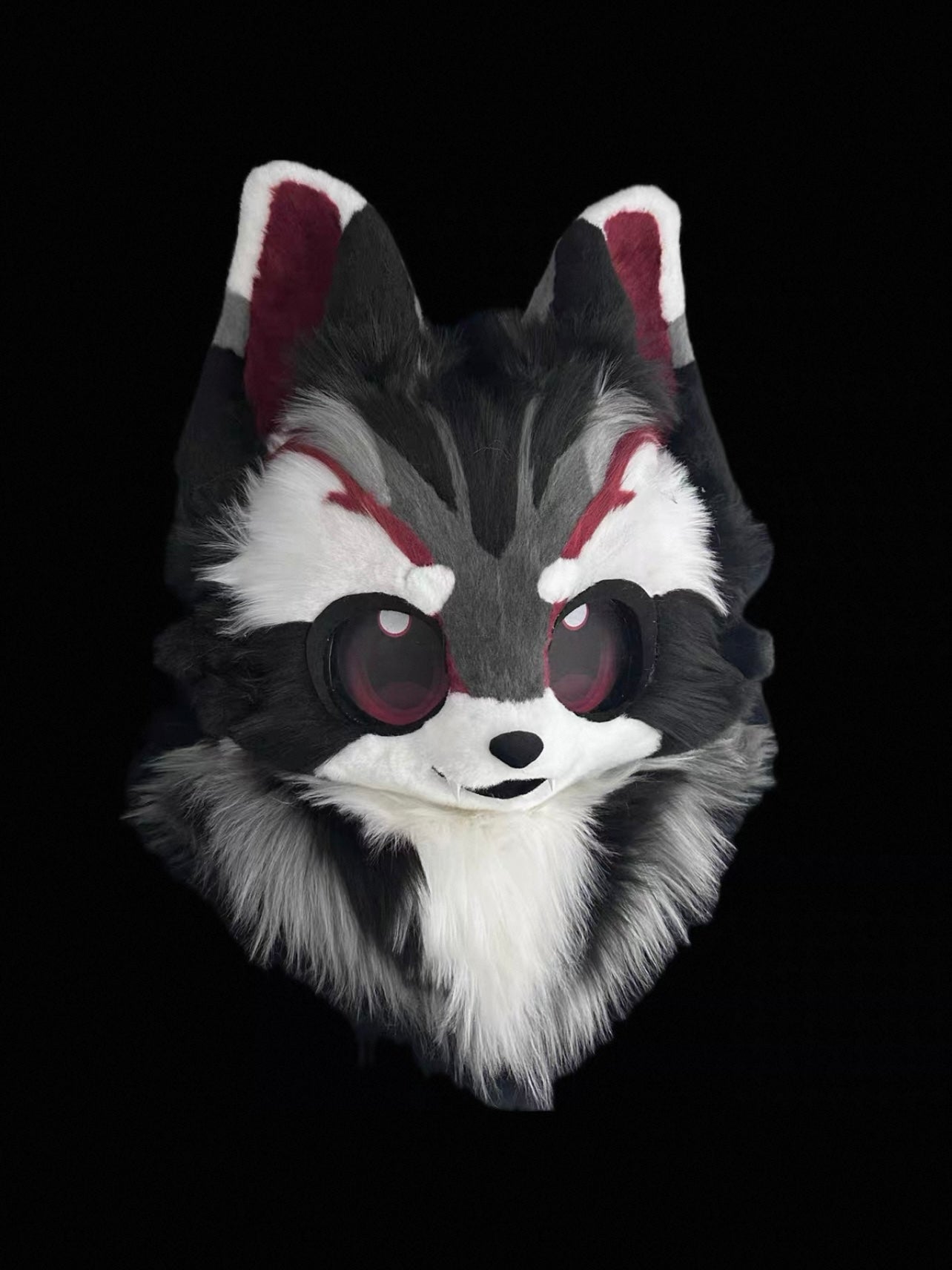 Brown Scarlet-Eyes Head Fursuit (Gift Handpaws+Tail)