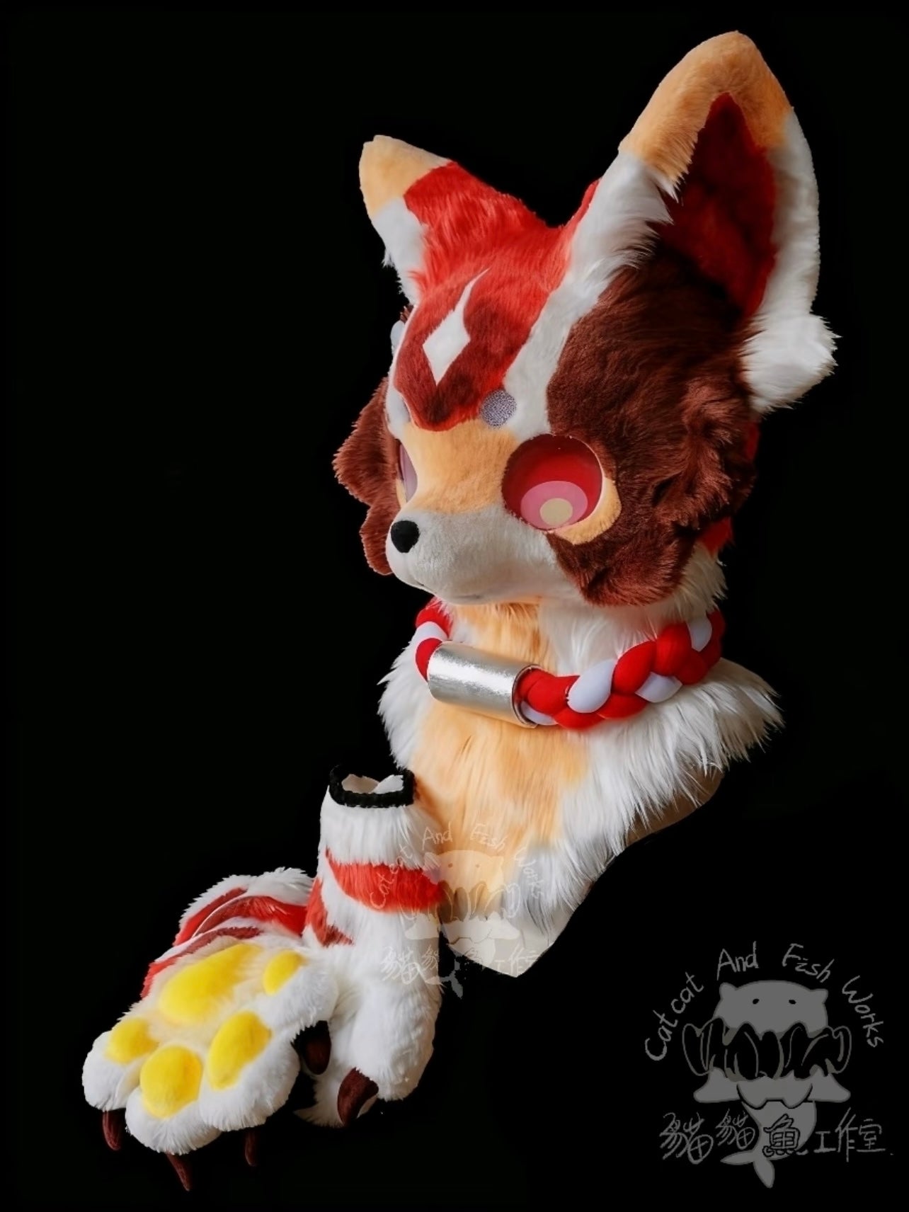 Merle Puppy Kemono Head Fursuit (Gift Handpaws)