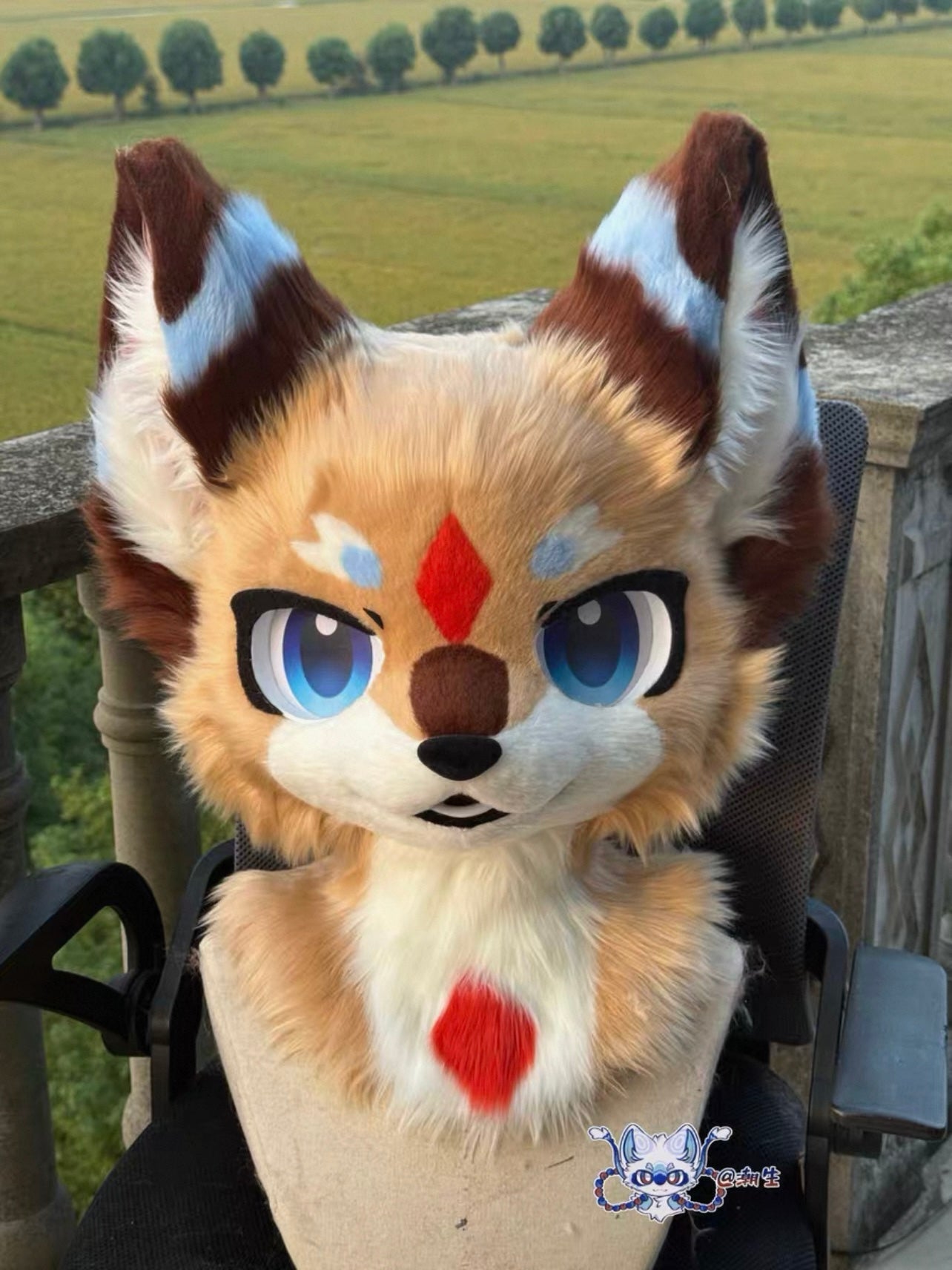 Hazelnut Kitten Kemono Head Fursuit