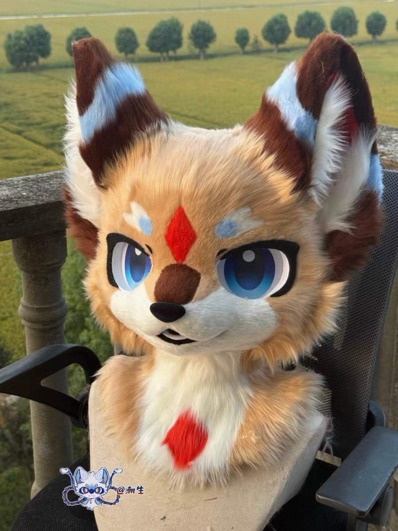 Hazelnut Kitten Kemono Head Fursuit