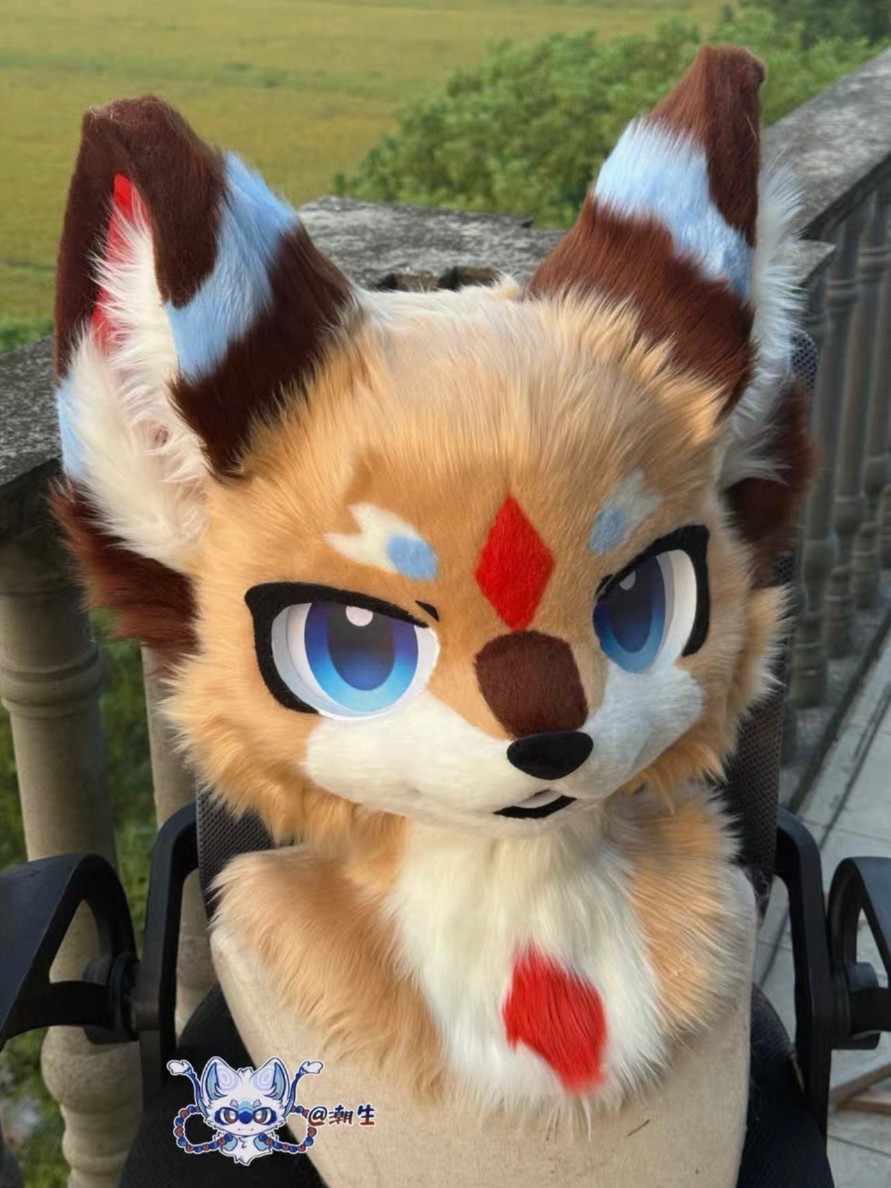 Hazelnut Kitten Kemono Head Fursuit