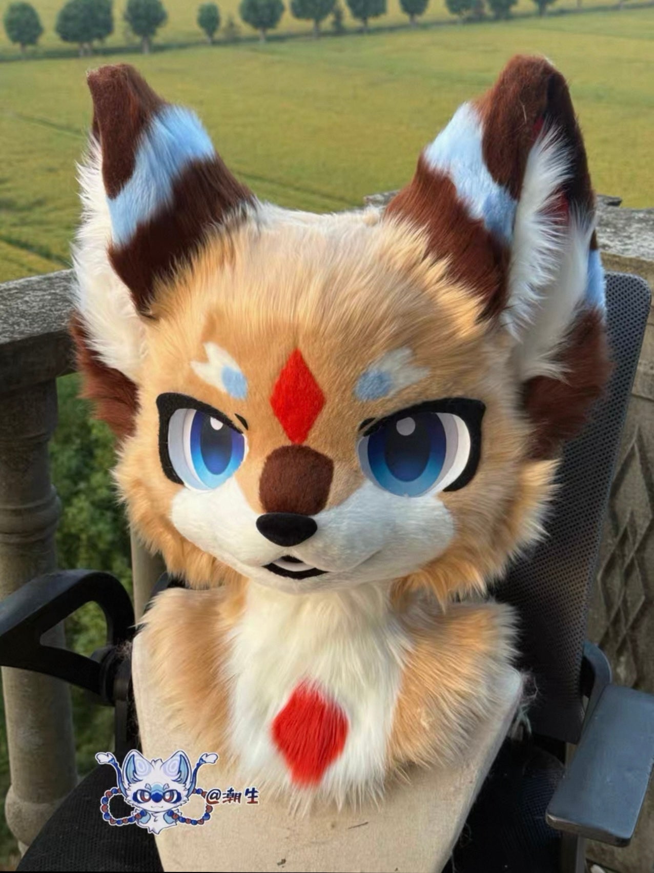 Hazelnut Kitten Kemono Head Fursuit