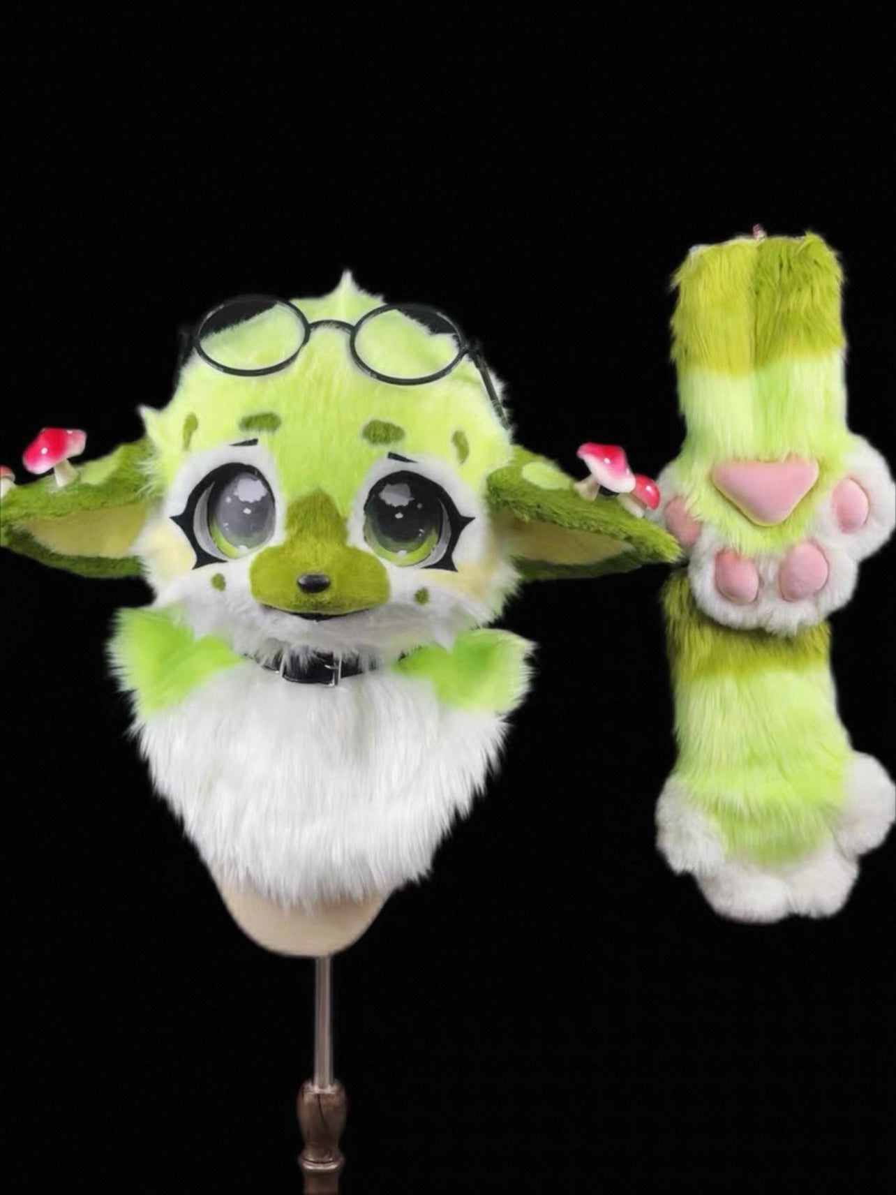 Mushroom Forest Critter Kemono Head Fursuit (Gift Handpaws)