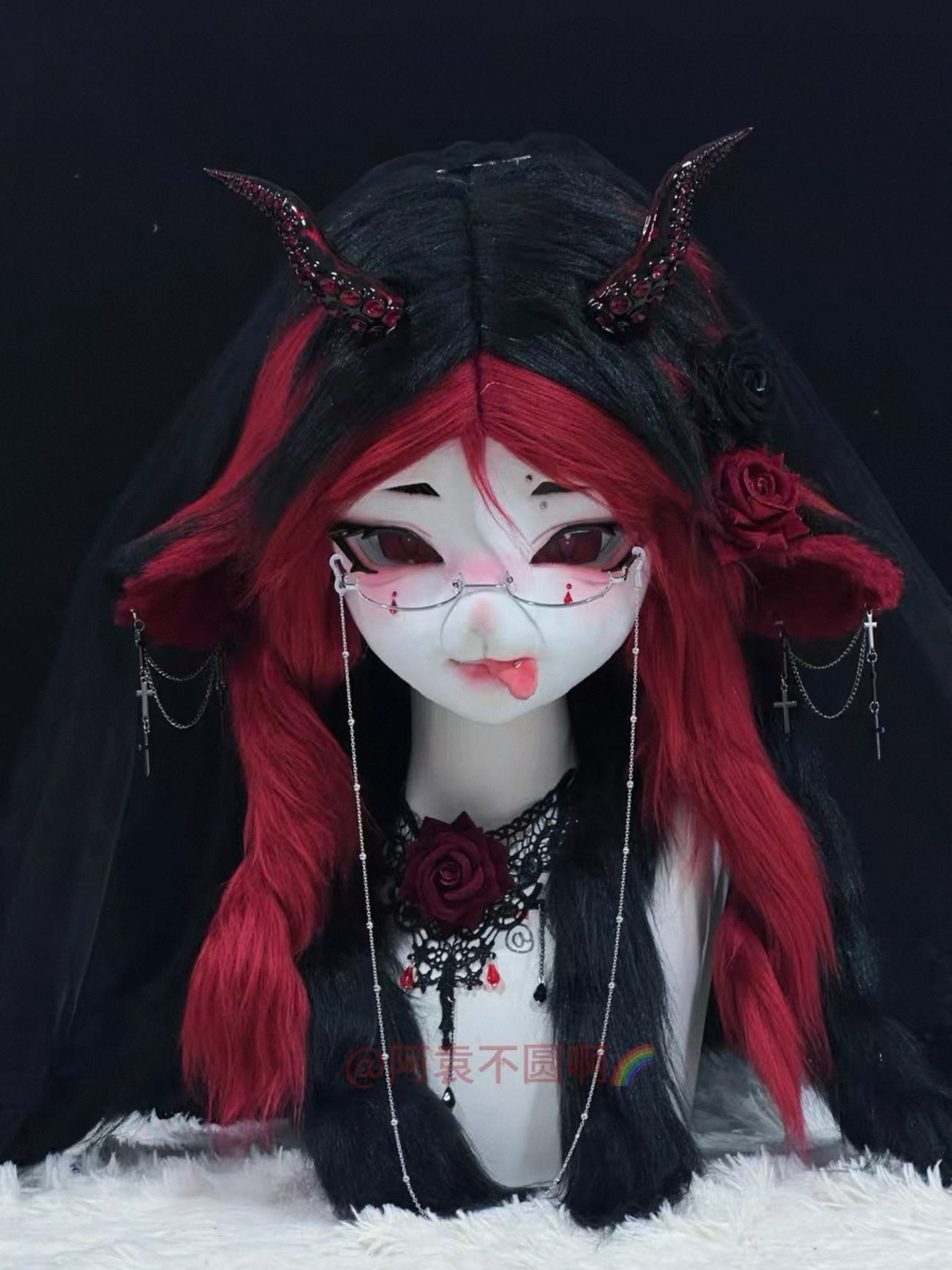 Succubus Lamb Kig Head Fursuit