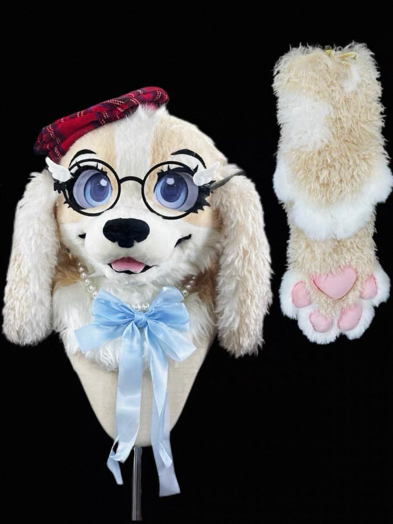 Merry Cocker Spaniel Head Fursuit (Gift Handpaws)