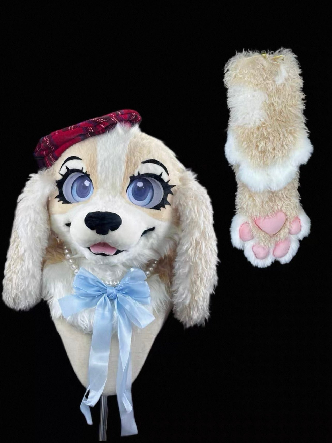 Merry Cocker Spaniel Head Fursuit (Gift Handpaws)
