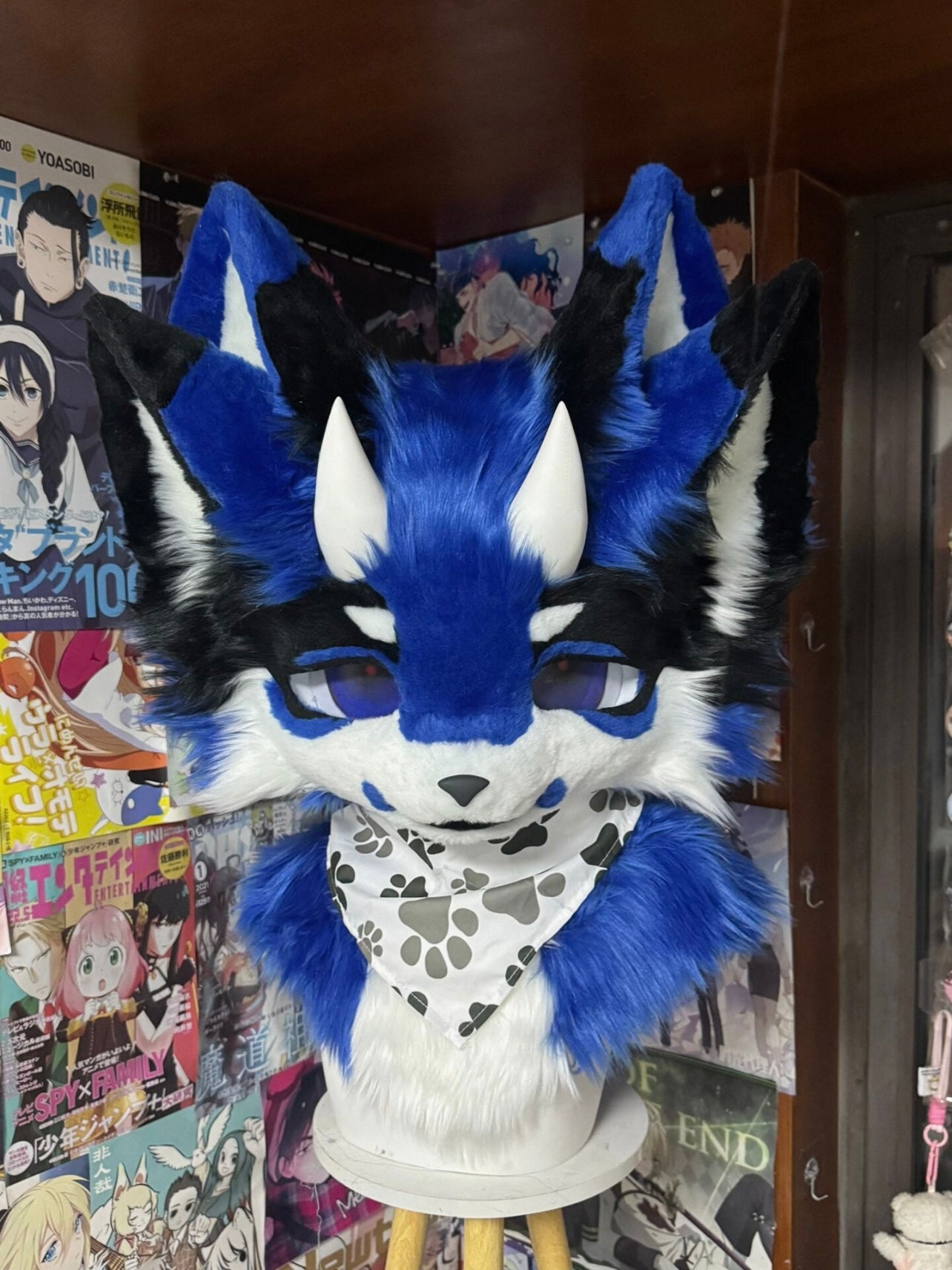 Blue Puppy Kemono Head Fursuit