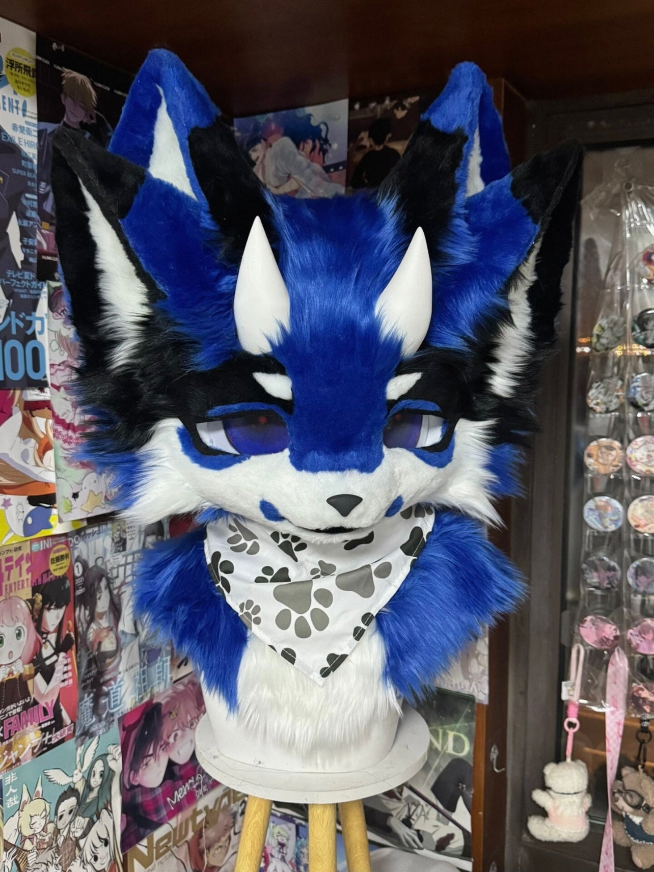 Blue Puppy Kemono Head Fursuit